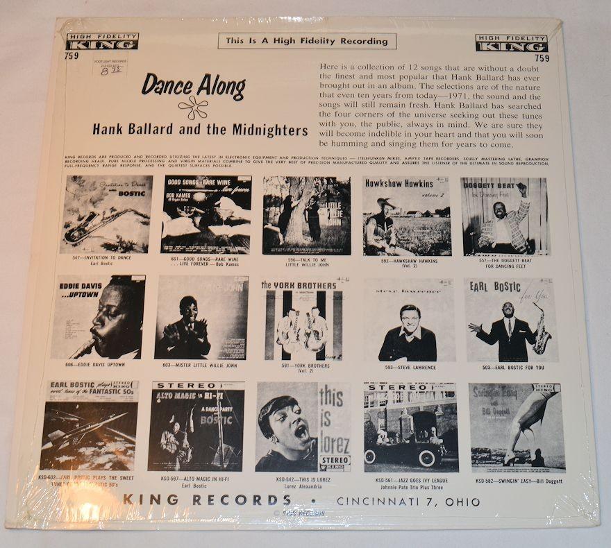 Ballard, Hank - Dance Along