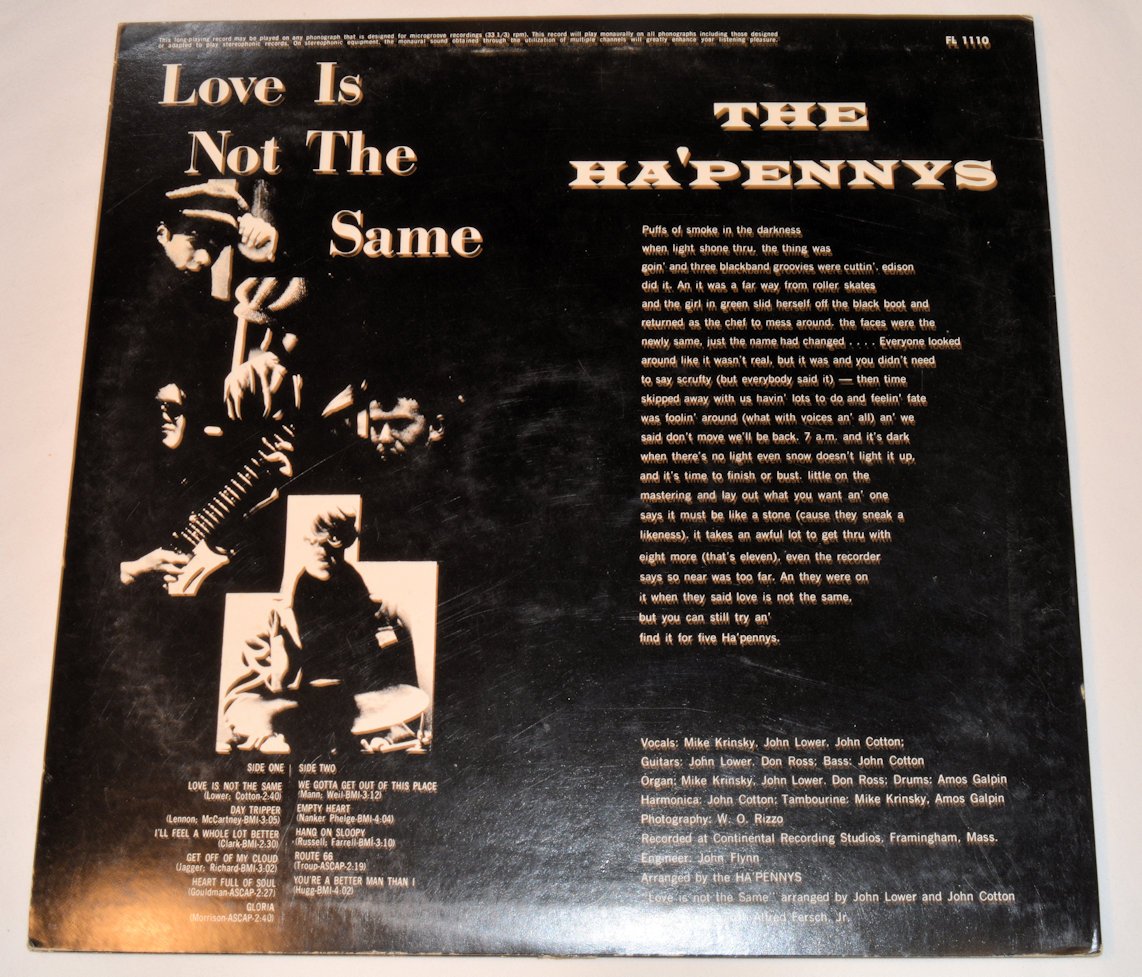 Ha'Pennys - Love Is Not The Same