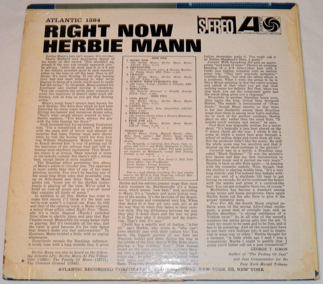 Mann, Herbie - Right Now