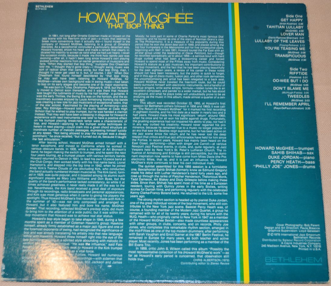 McGhee, Howard - That Bop Thing