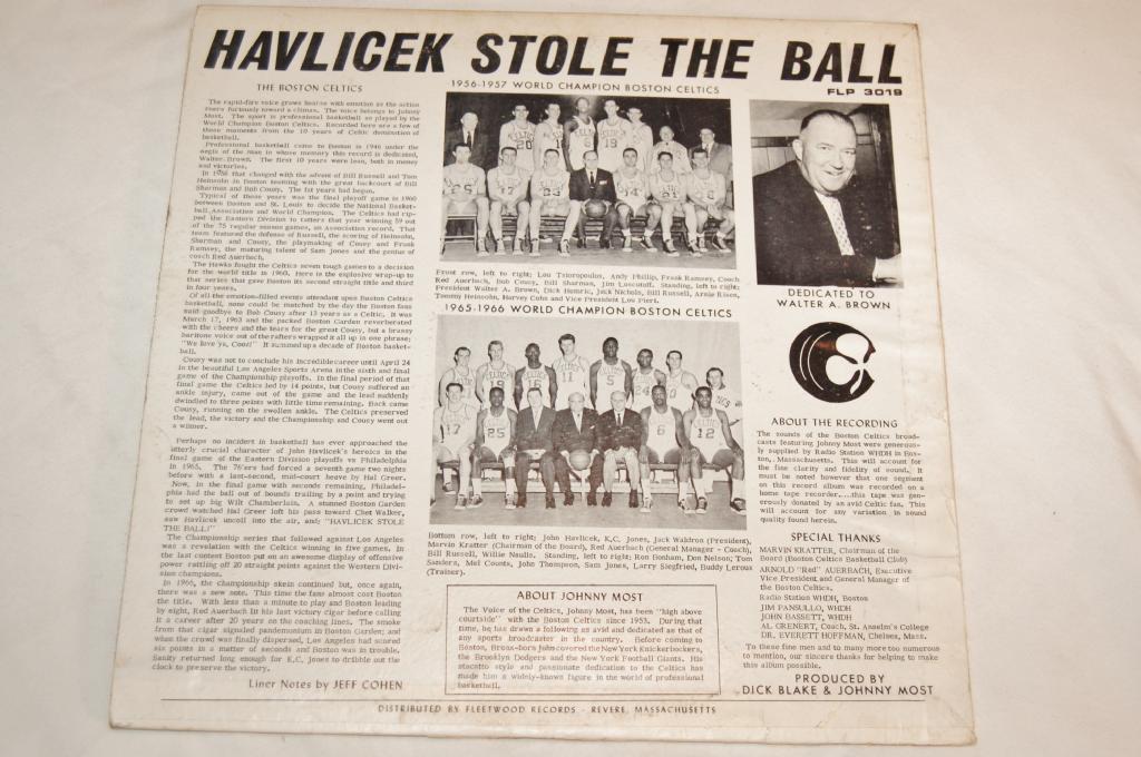Boston Celtics - Havlicek Stole The Ball