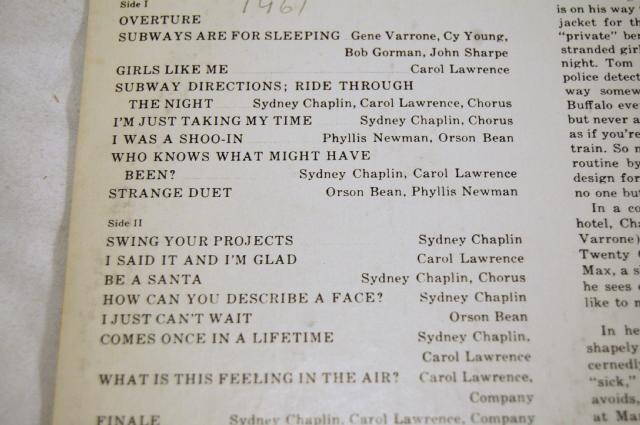 Subways Are For Sleeping - Original Cast