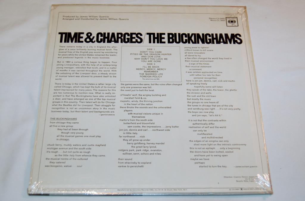 Buckinghams, The - Time & Charges