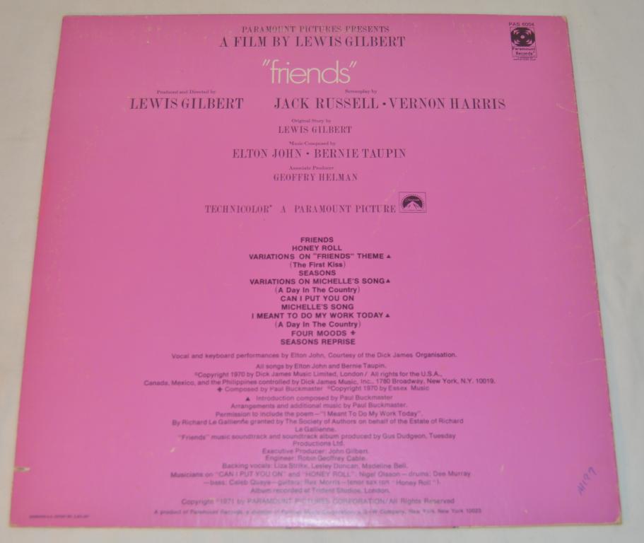 John, Elton - Friends - Original Soundtrack Recording