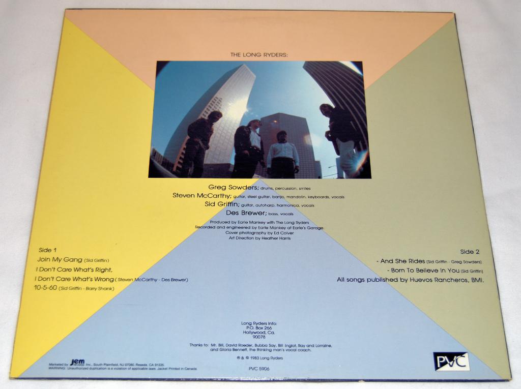 Long Ryders, The - 10-5-60