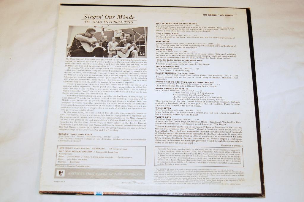 Mitchell, Chad Trio - Singin' Our Minds