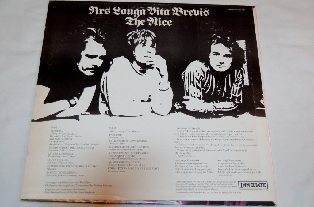 Nice, The - Ars Longa Vita Brevis