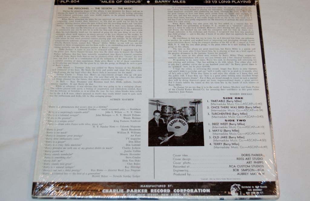 Miles, Barry - Miles Of Genius