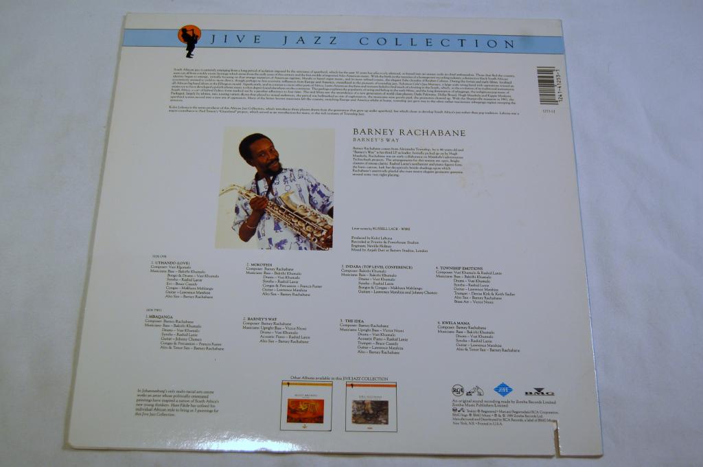 Rachabane, Barney - Barney's Way