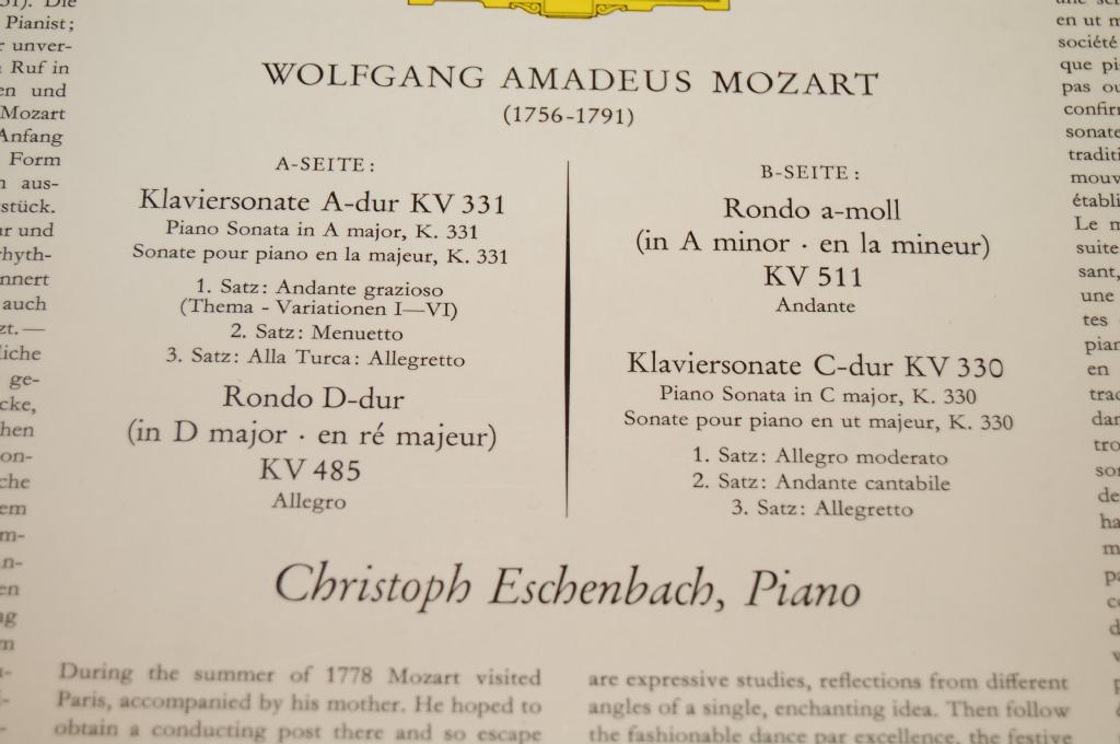 Mozart - Christoph Eschenback