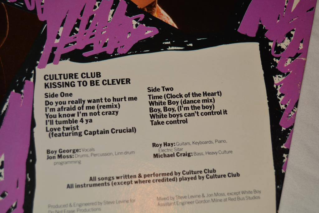 Culture Club - Kissing To Be Clever