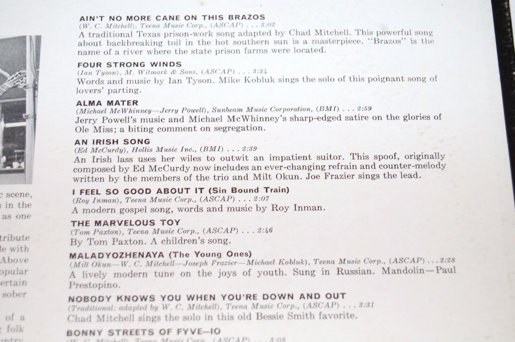 Mitchell, Chad Trio - Singin' Our Minds