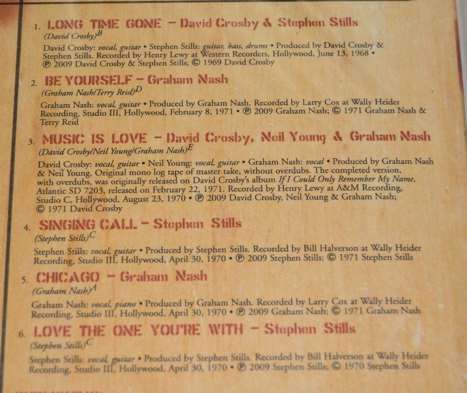 Crosby, Stills & Nash - Demos