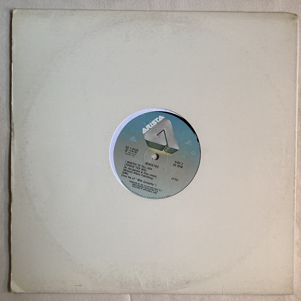 Ministry - I Wanted To Tell Her