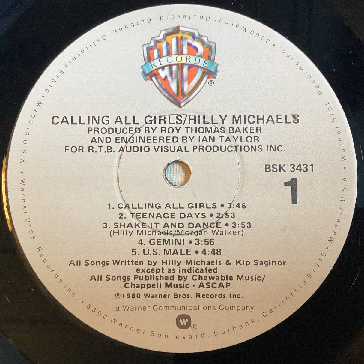 Michaels, Hilly - Calling All Girls