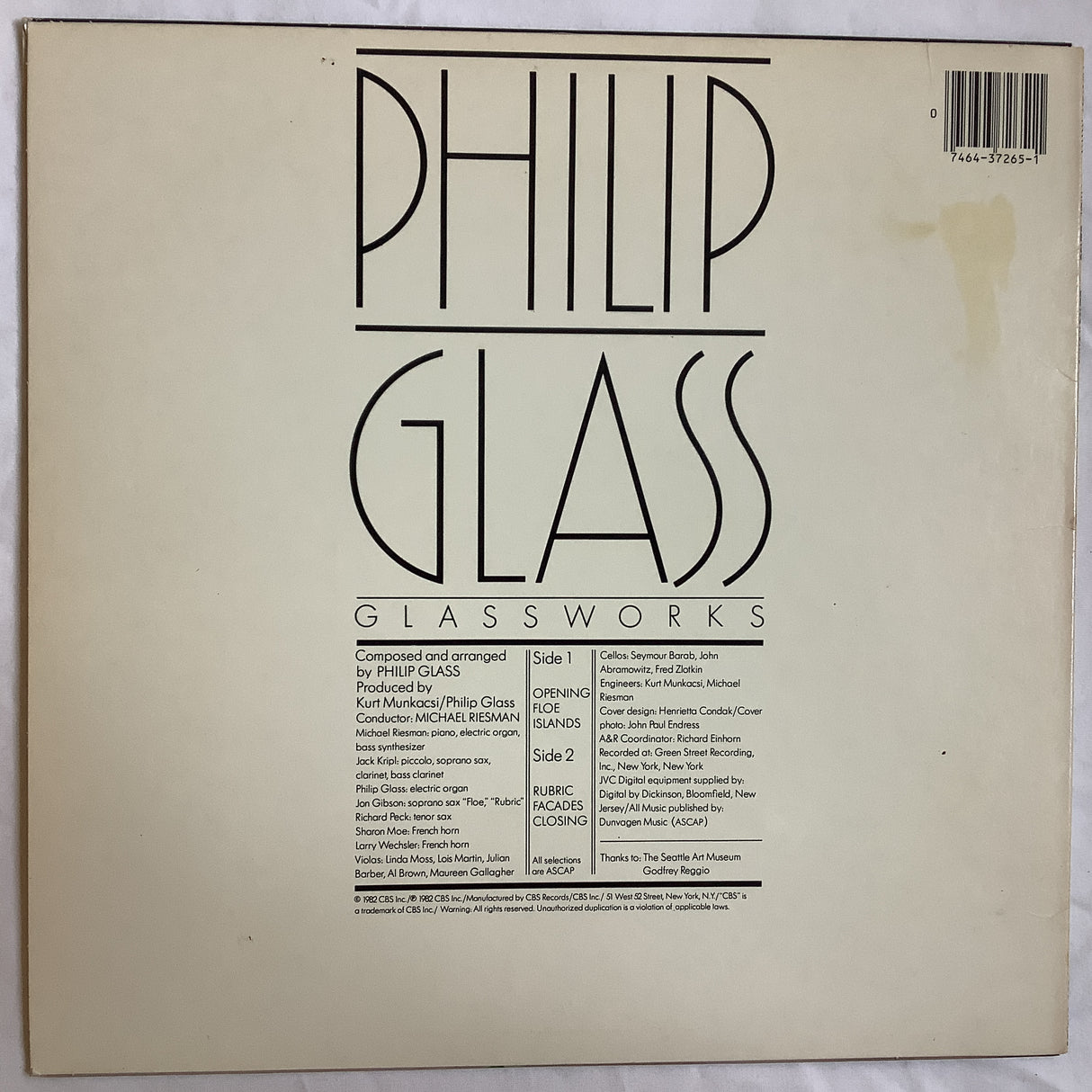 Glass, Philip - Glassworks
