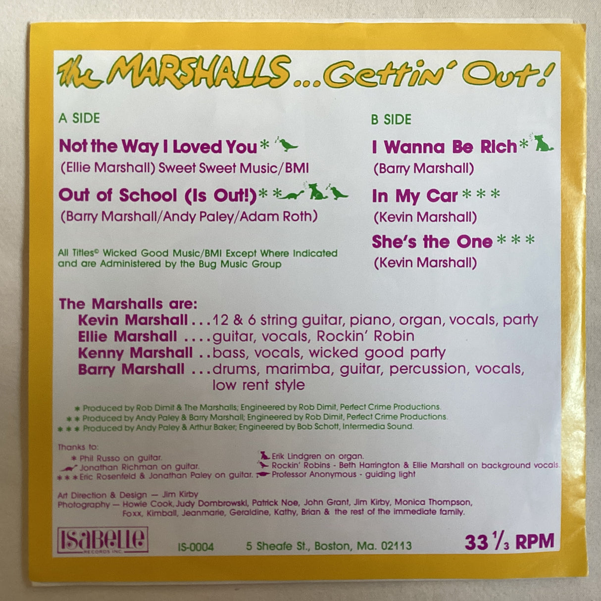 Marshalls, The - Gettin' Out!