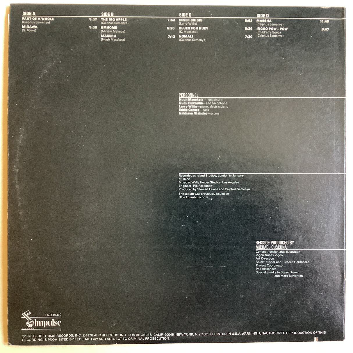 Masekela, Hugh - African Connection