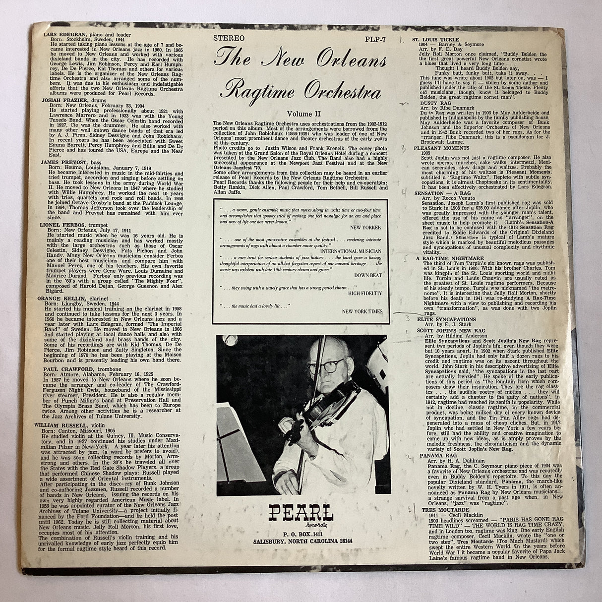 The New Orleans Ragtime Orch. - Volume II