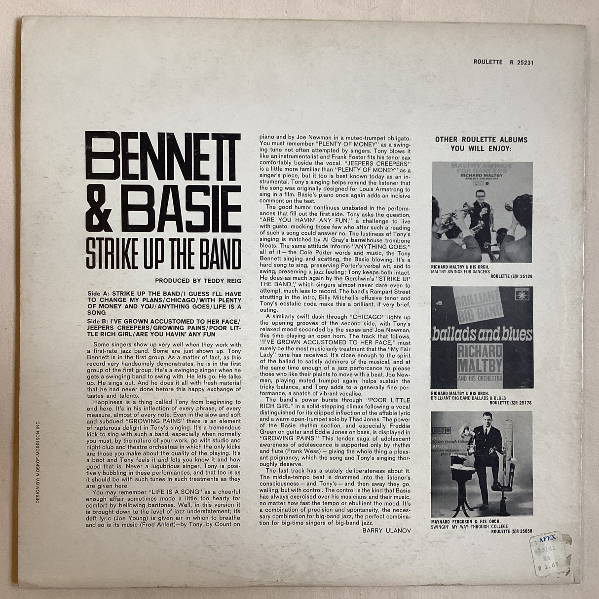 Bennett & Basie - Strike Up The Band