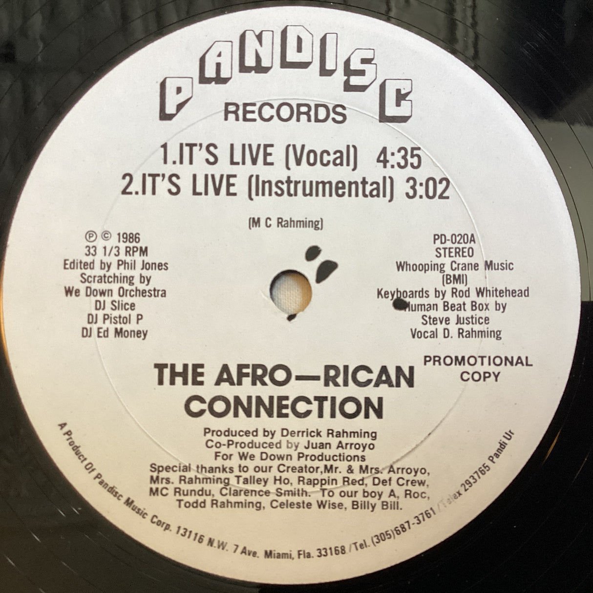 Afro-Rican Connection - It's Live
