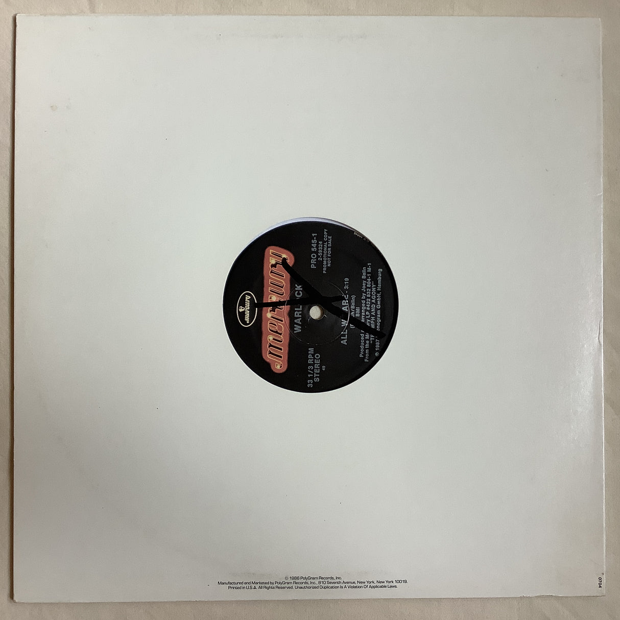 Warlock - All We Are