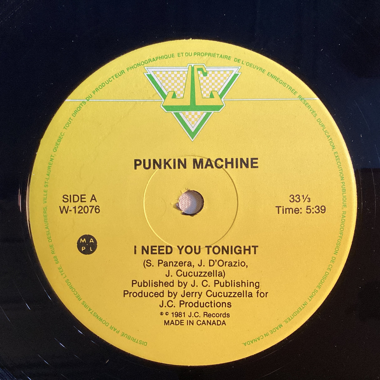 Punkin Machine - I Need You Tonight