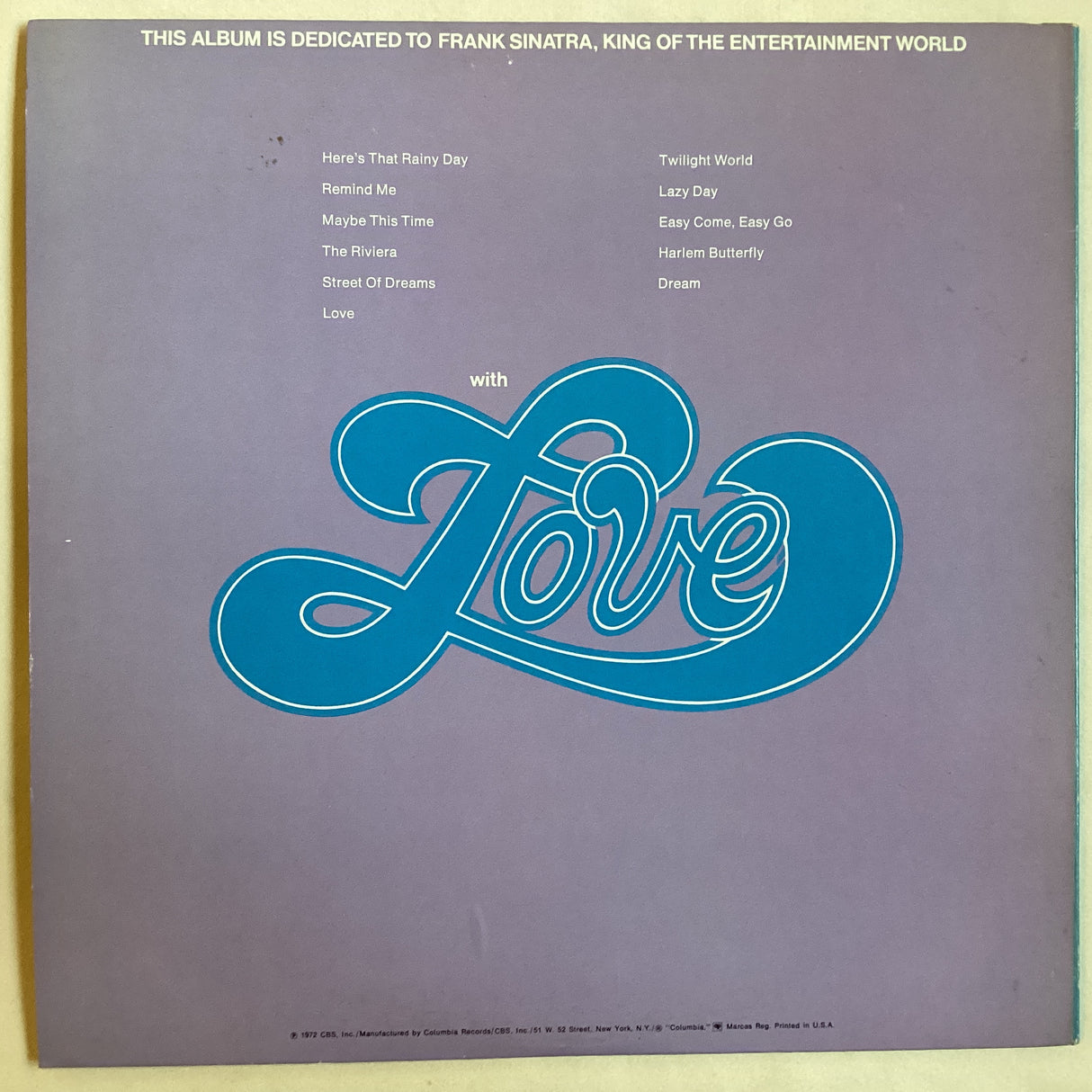 Bennett, Tony - With Love