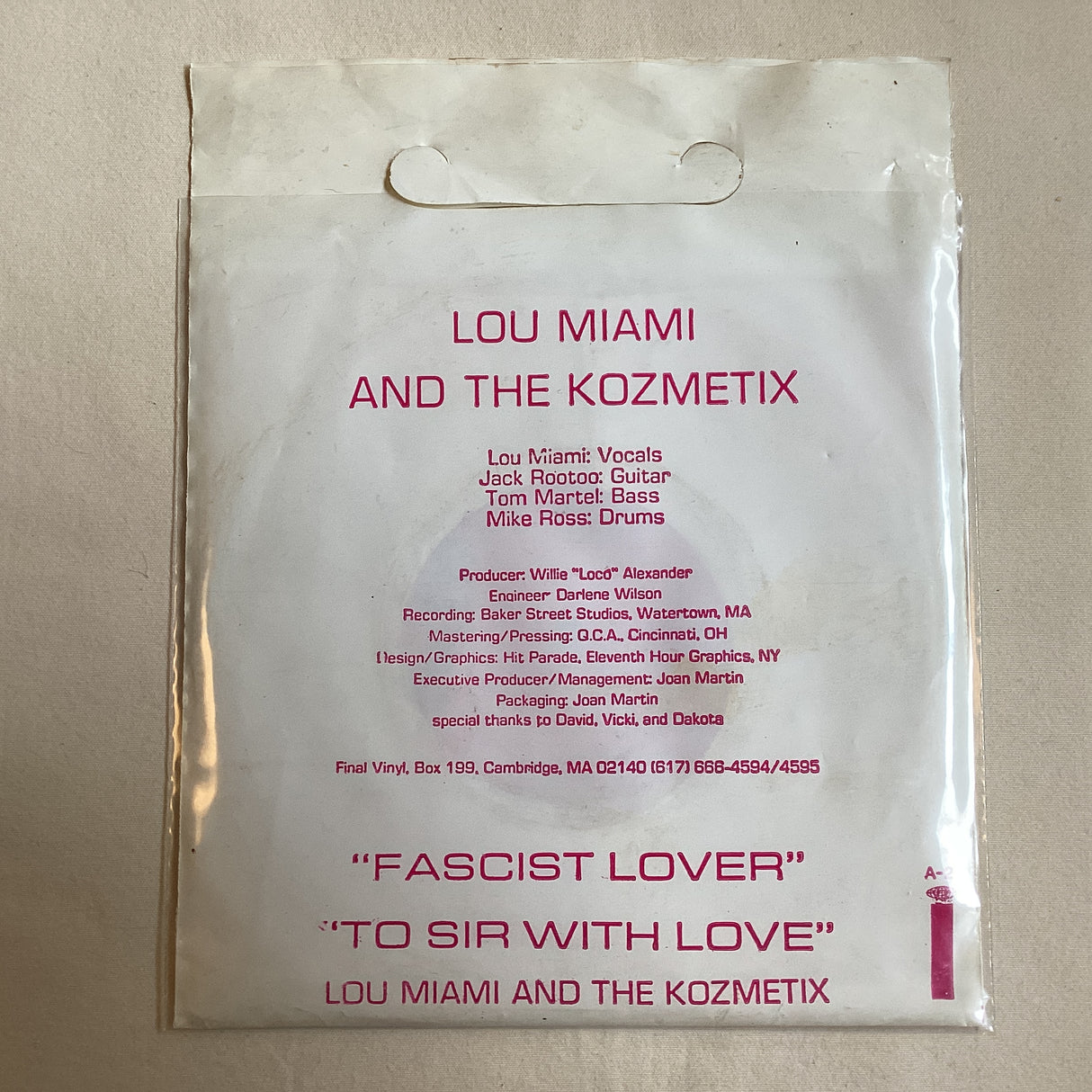 Lou Miami - Fascist Lover