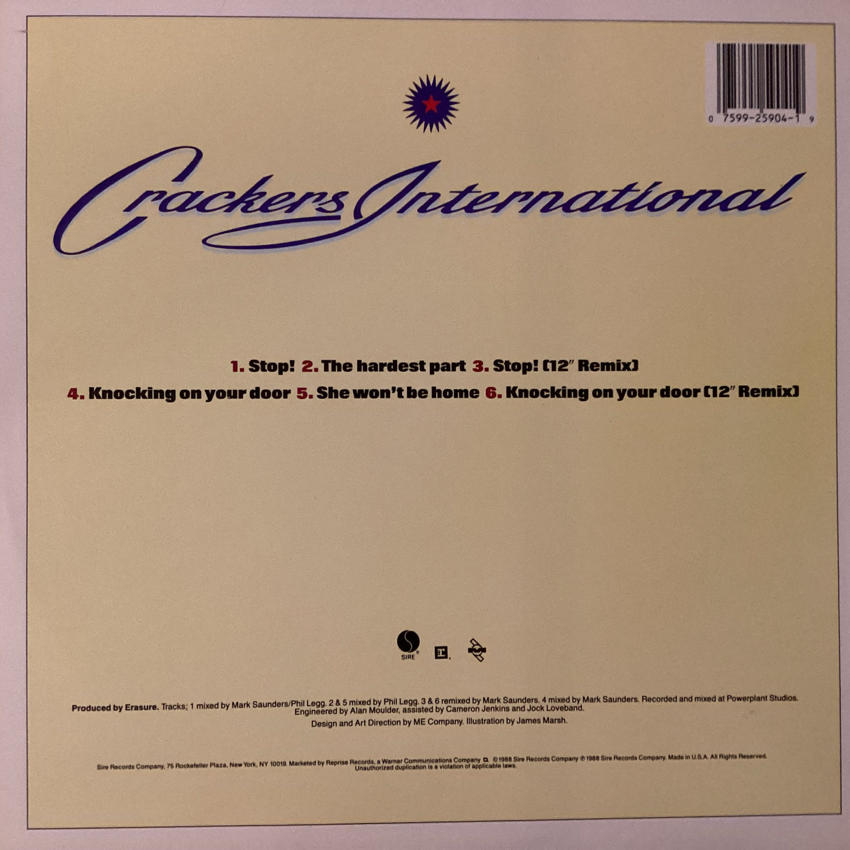 Erasure - Crackers International