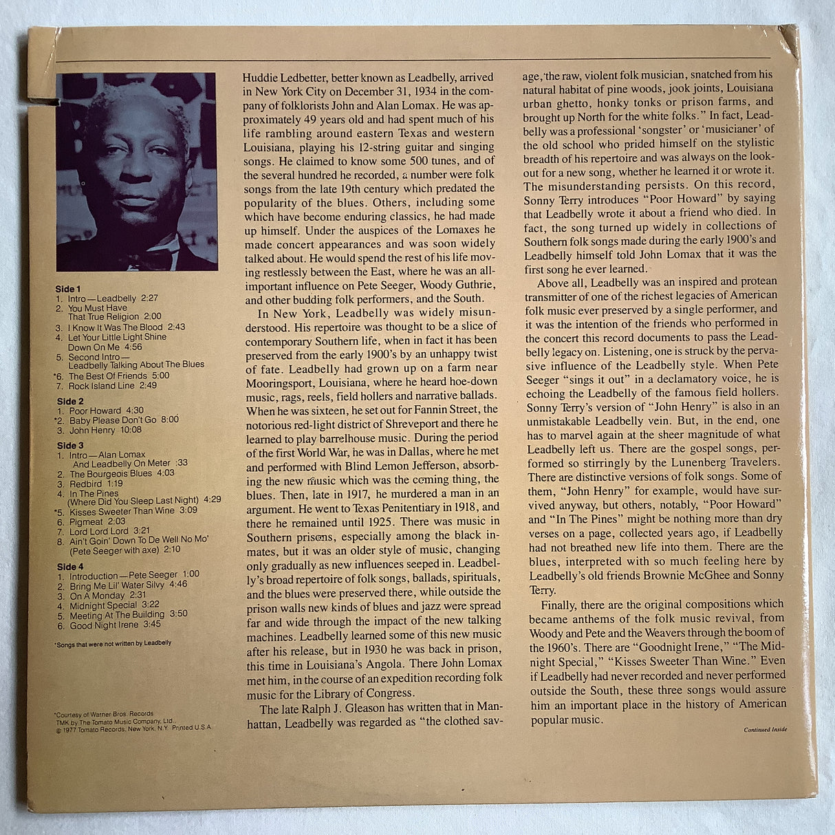 Various - Tribute To Leadbelly