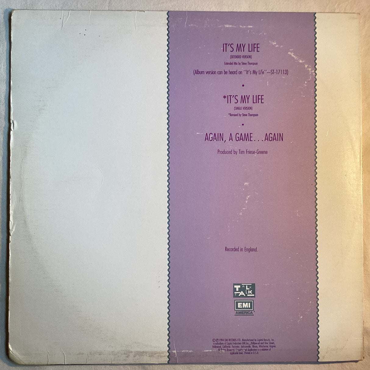 Talk Talk - It's My Life