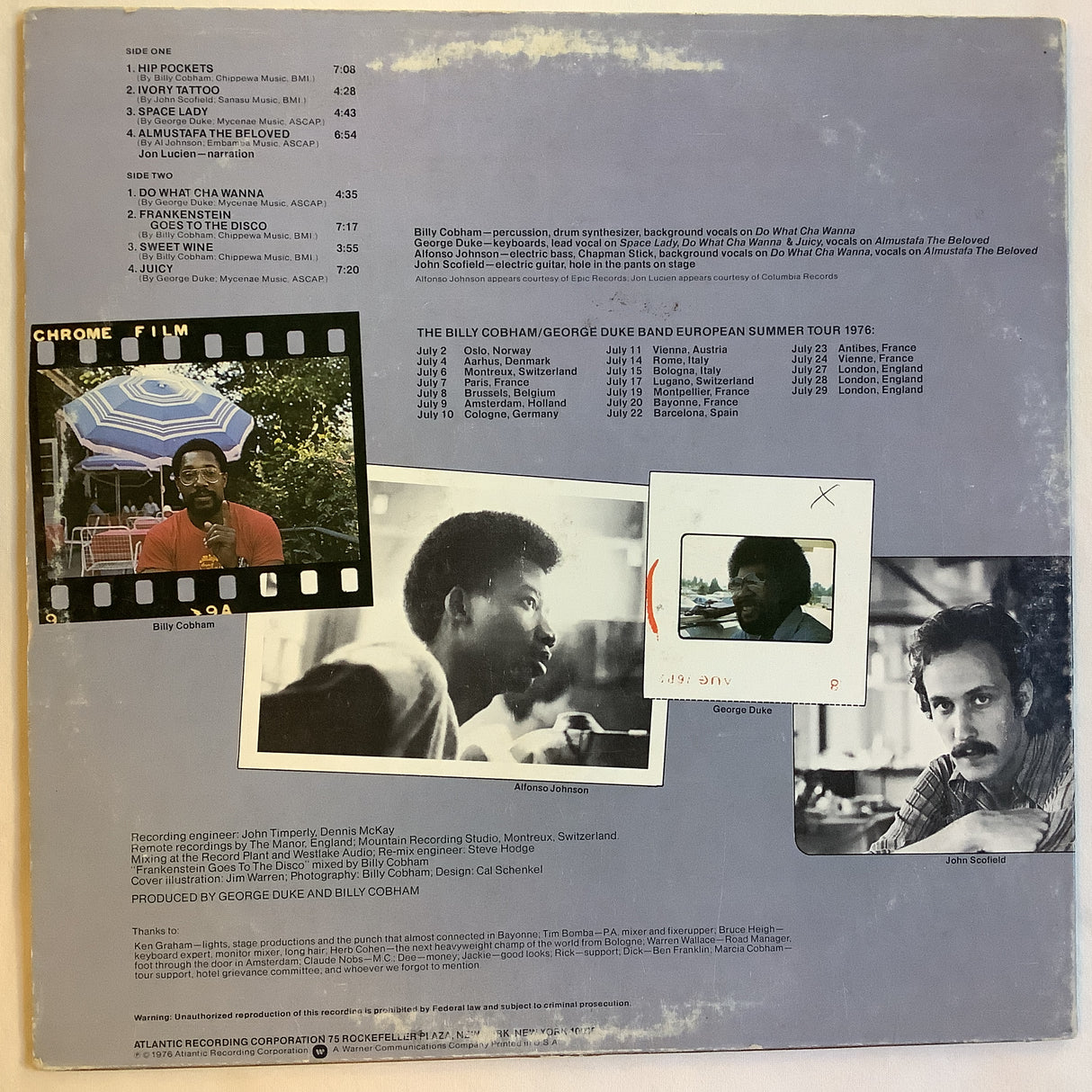 Cobham / Duke Band - "Live" On Tour In Europe