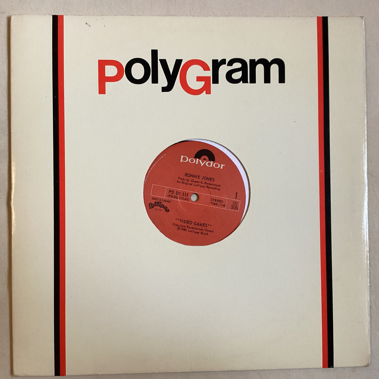 Jones, Ronnie - Video Games