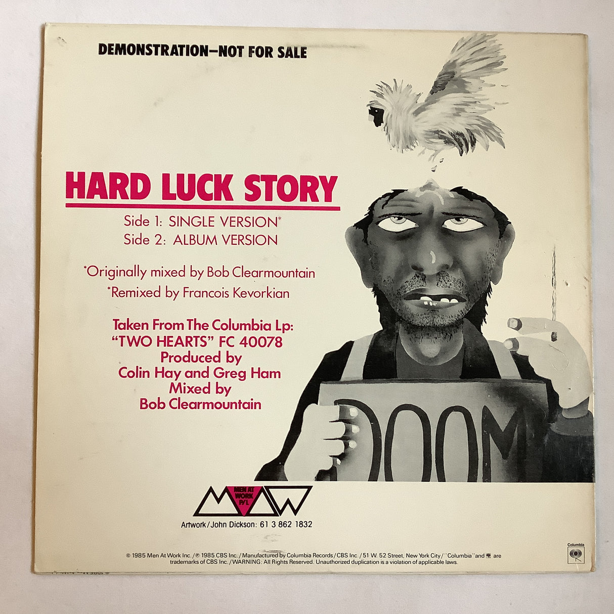 Men At Work - Hard Luck Story