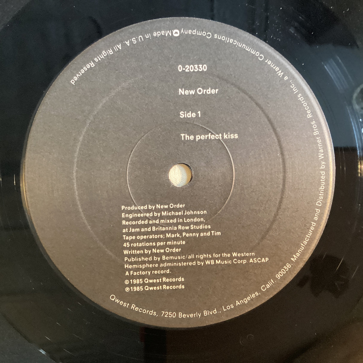 New Order - The Perfect Kiss