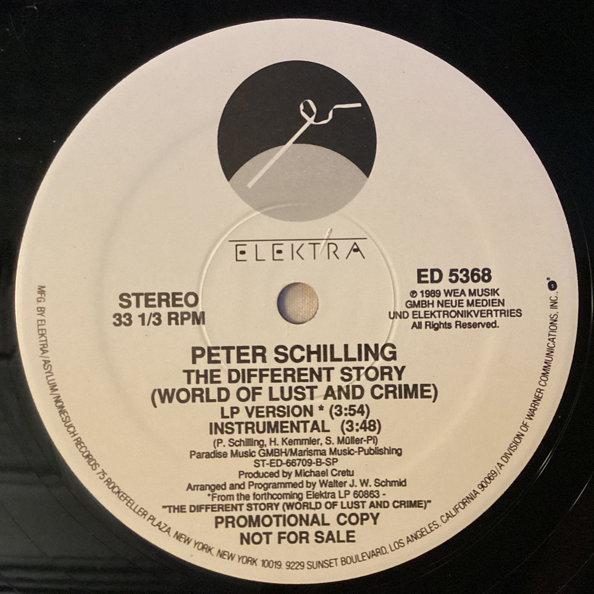 Schilling, Peter - Different Story