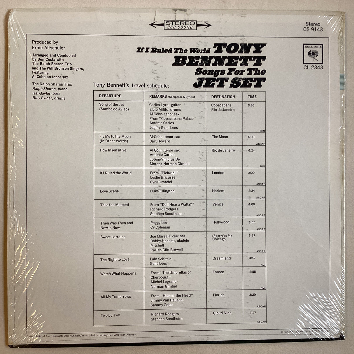 Bennett, Tony - Songs For The Jet Set