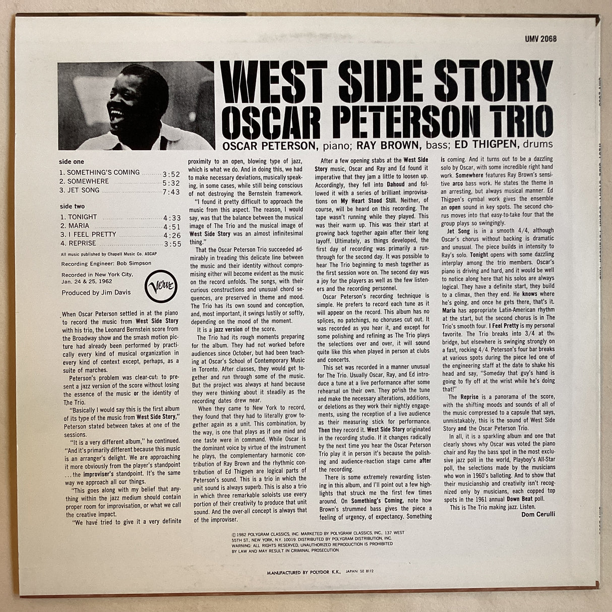 Peterson, Oscar - West Side Story