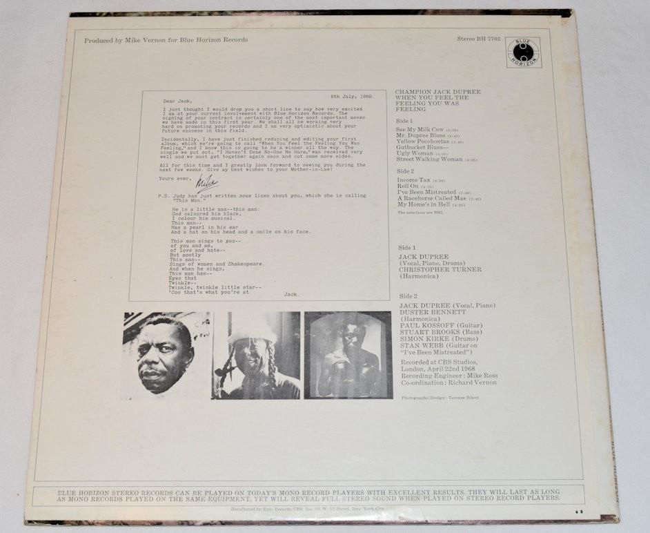 Dupree, Champion Jack - When You Feel