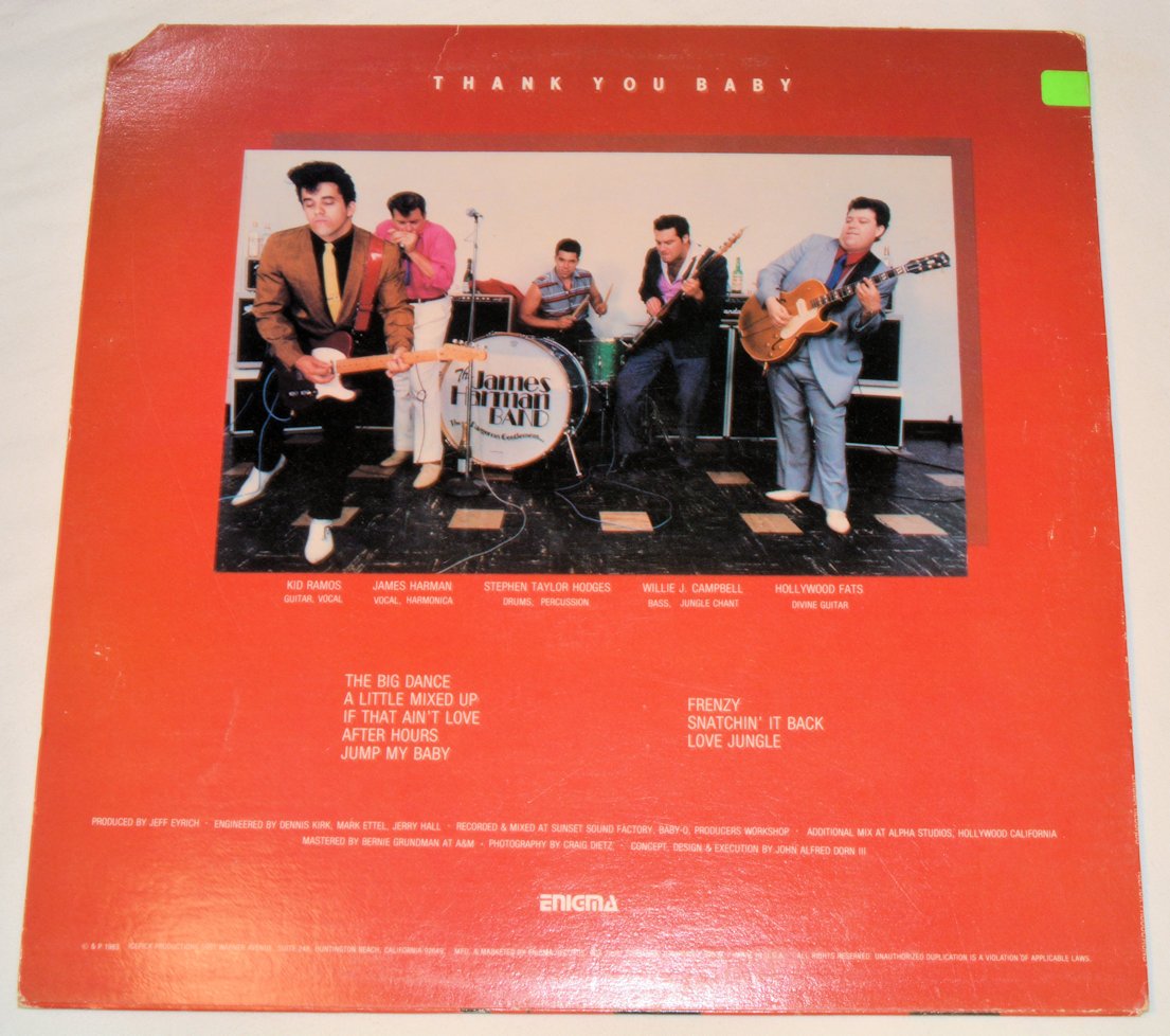 Harman, James - Thank You Baby