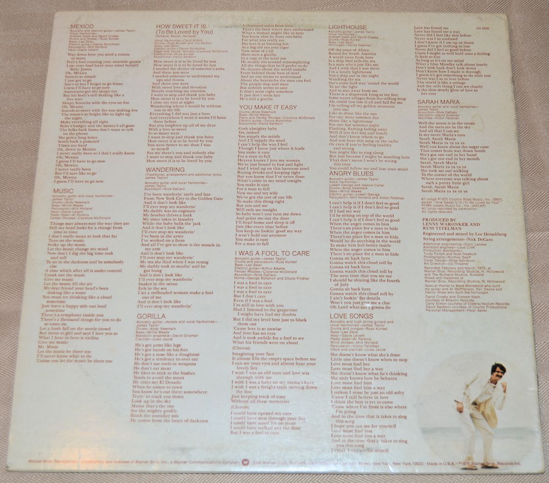 Taylor, James - Gorilla