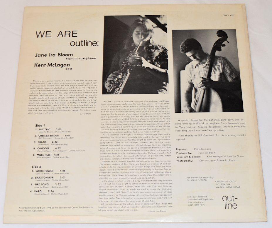 Bloom, Jane Ira - We Are Outline
