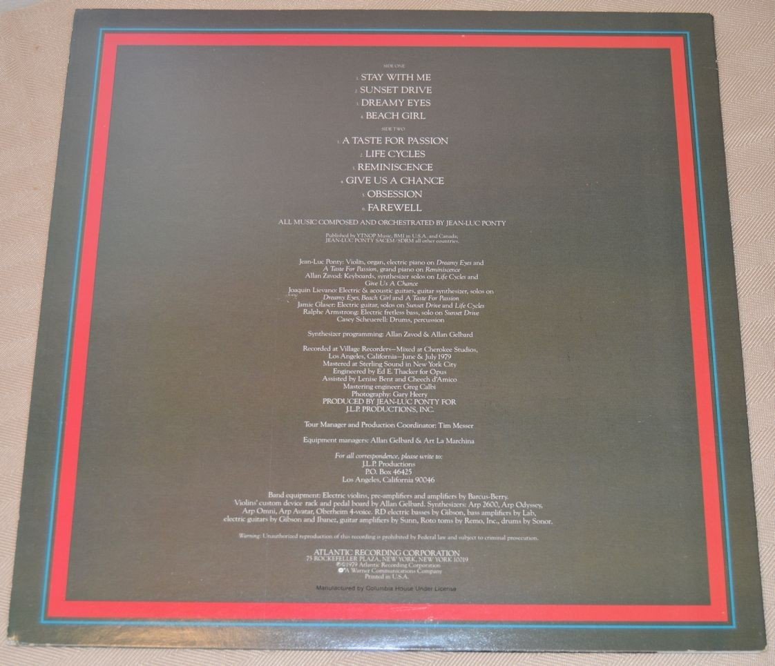 Ponty, Jean-Luc - A Taste For Passion