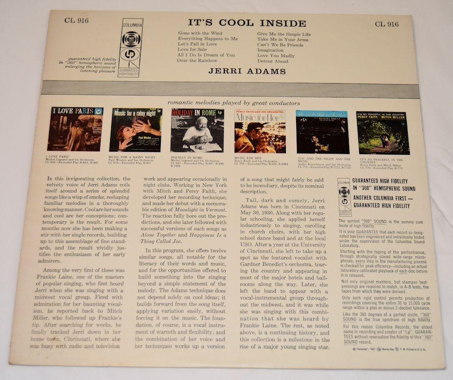 Adams, Jerri - It's Cool Inside