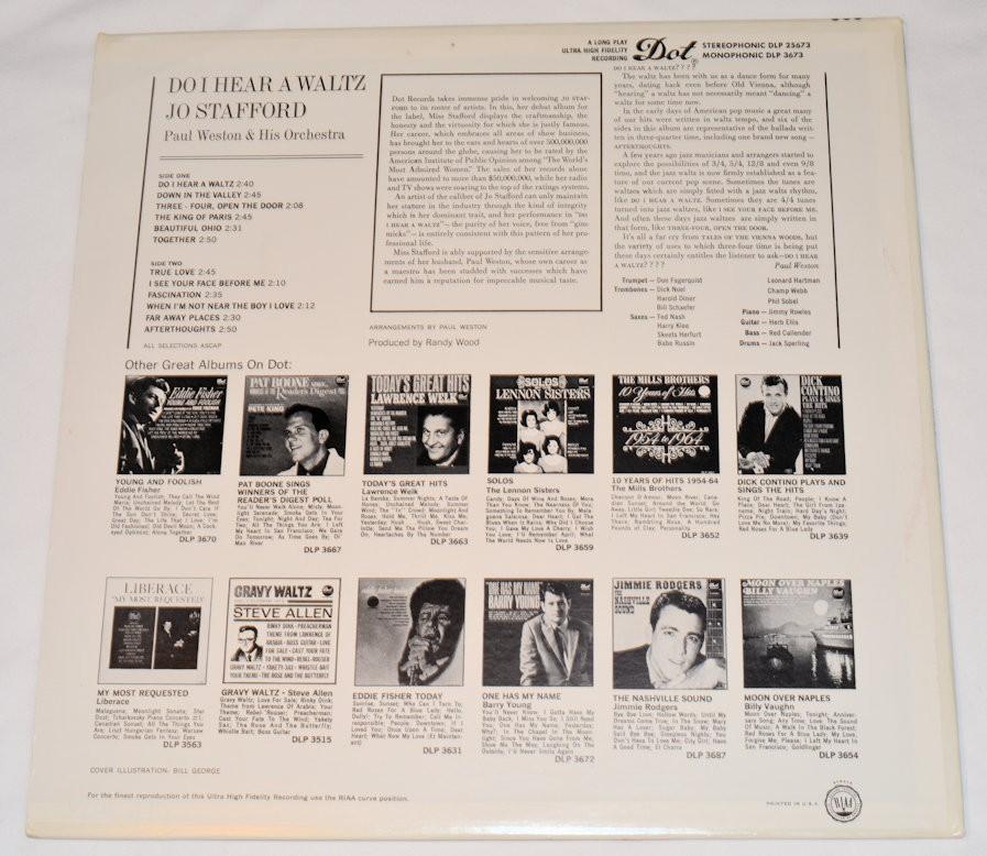 Stafford, Jo - Do I Hear A Waltz