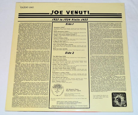 Venuti, Joe - Violin Jazz