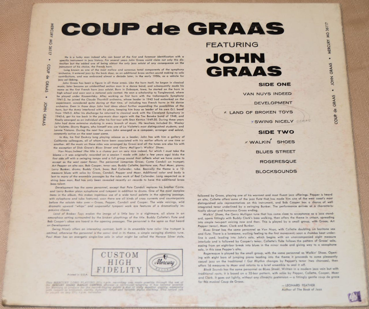 Graas, John - Coup De Graas