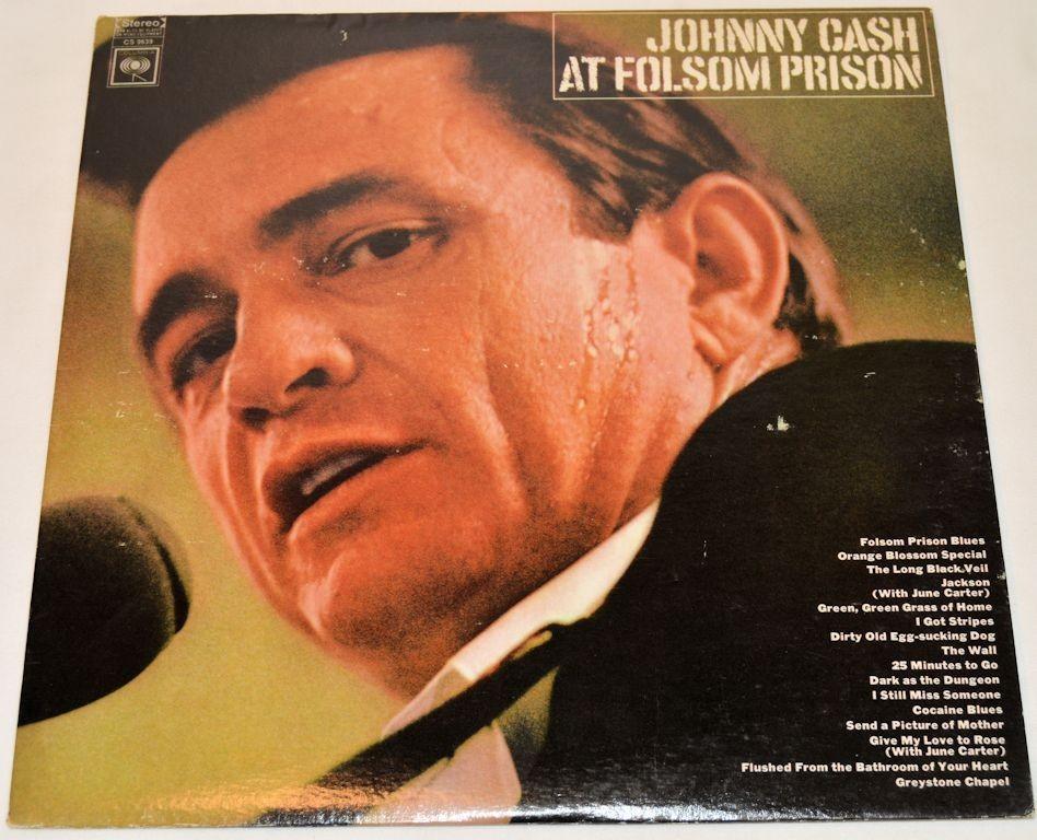 Cash, Johnny At Folsom Prison, Vinyl Record Album LP, Columbia Joe