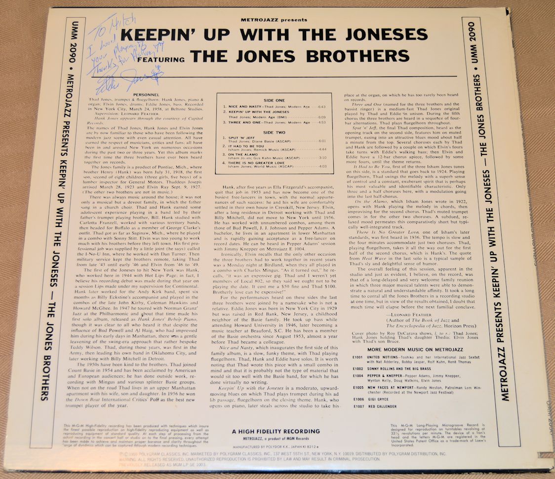 Jones Brothers, The - Keepin Up With The Joneses